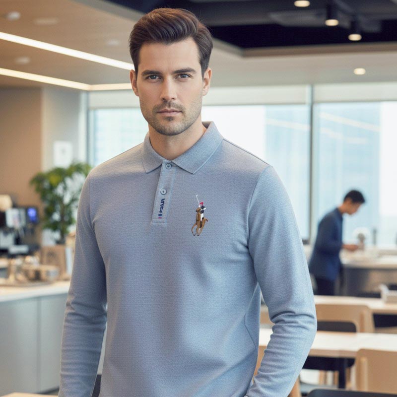 O'LYN USP FULL SLEEVE POLO COTTON MEN TSHIRT