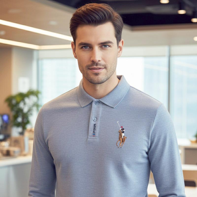 O'LYN USP FULL SLEEVE POLO COTTON MEN TSHIRT