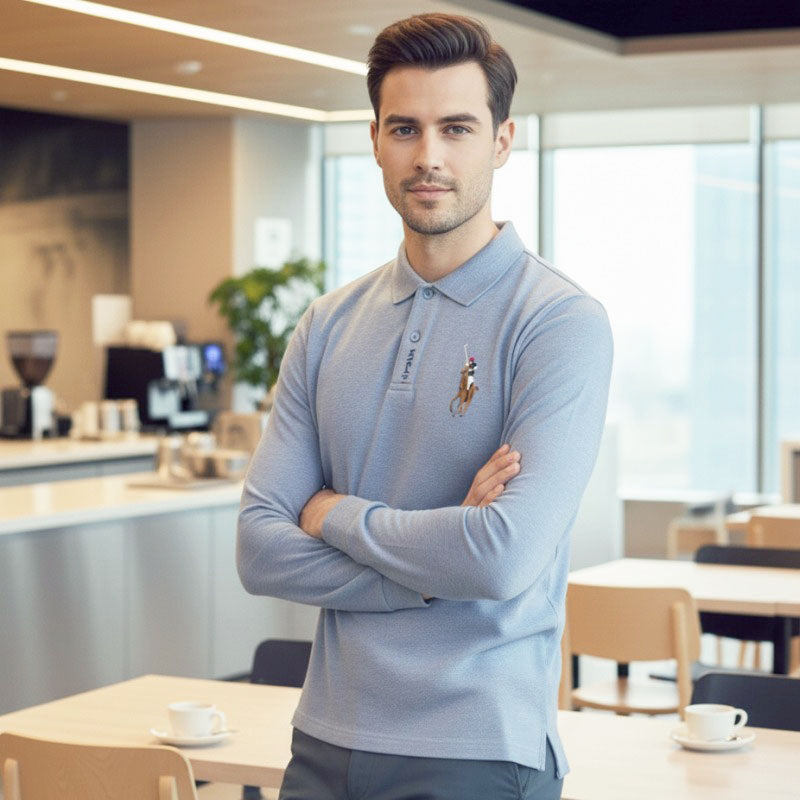 O'LYN USP FULL SLEEVE POLO COTTON MEN TSHIRT