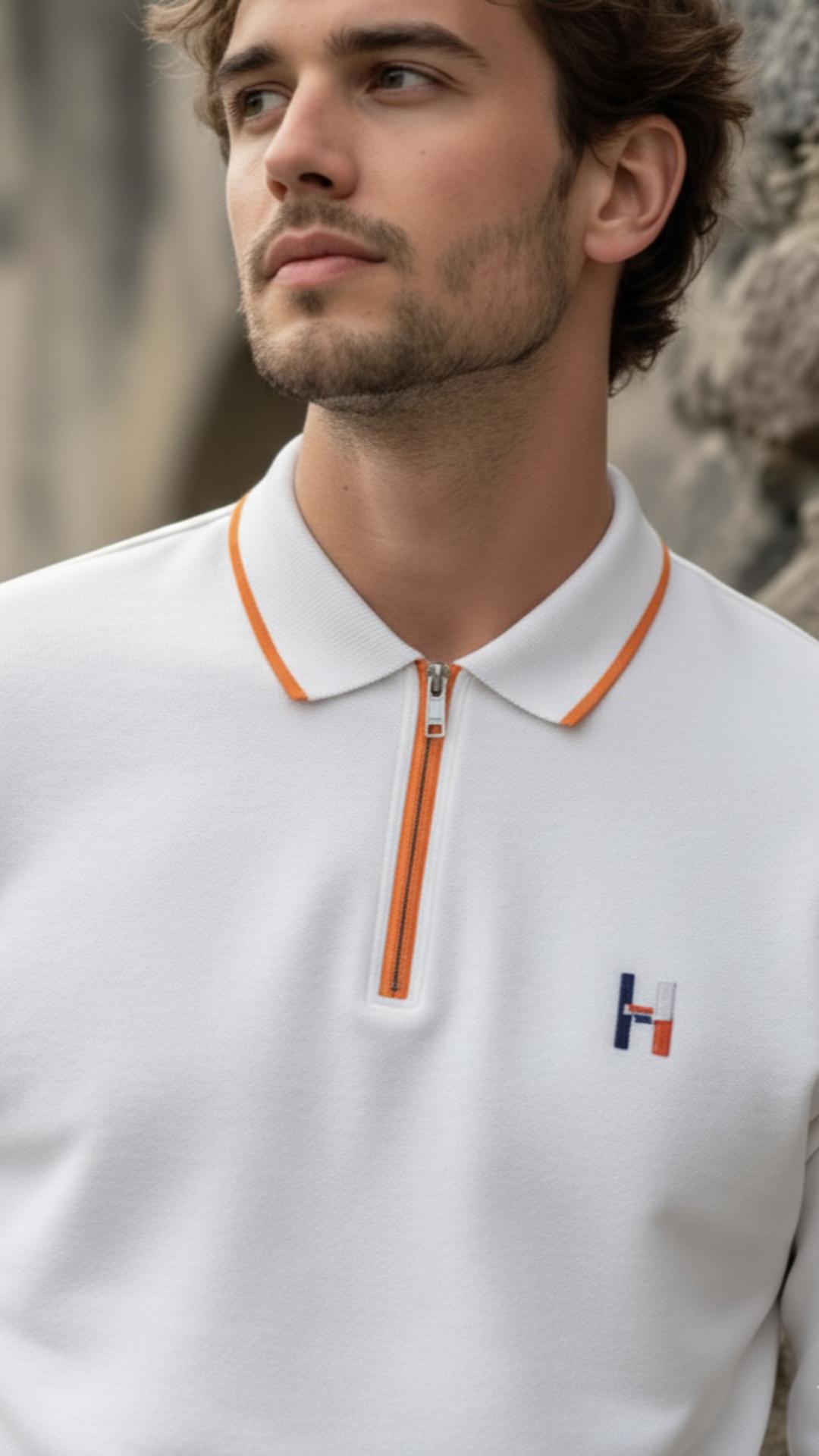 O'LYN DOVE FULL SLEEVE POLO COTTON MEN TSHIRT