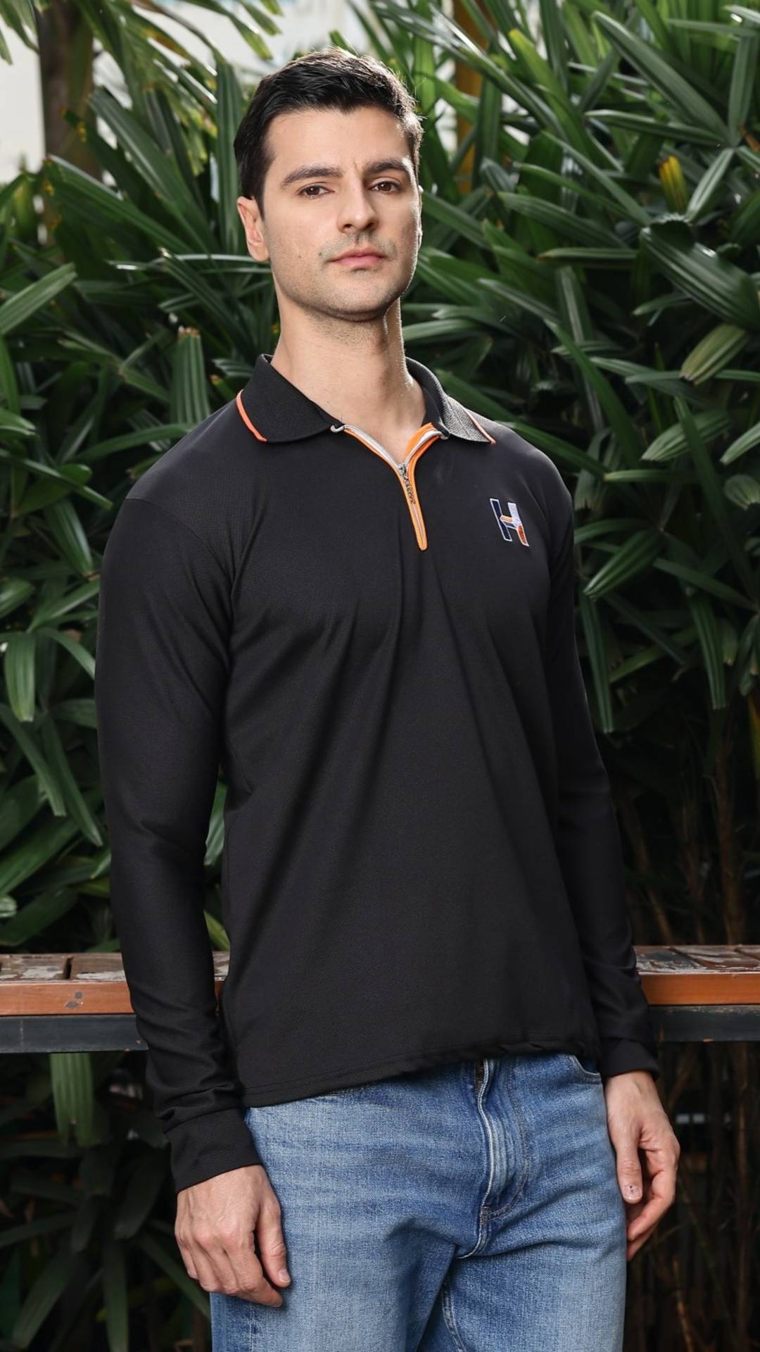 O'LYN DOVE FULL SLEEVE POLO COTTON MEN TSHIRT