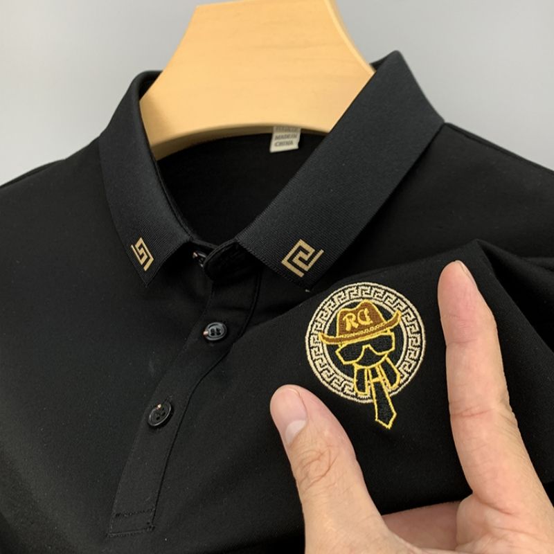 O'LYN TRUE BLACK POLO COTTON MEN T-SHIRT