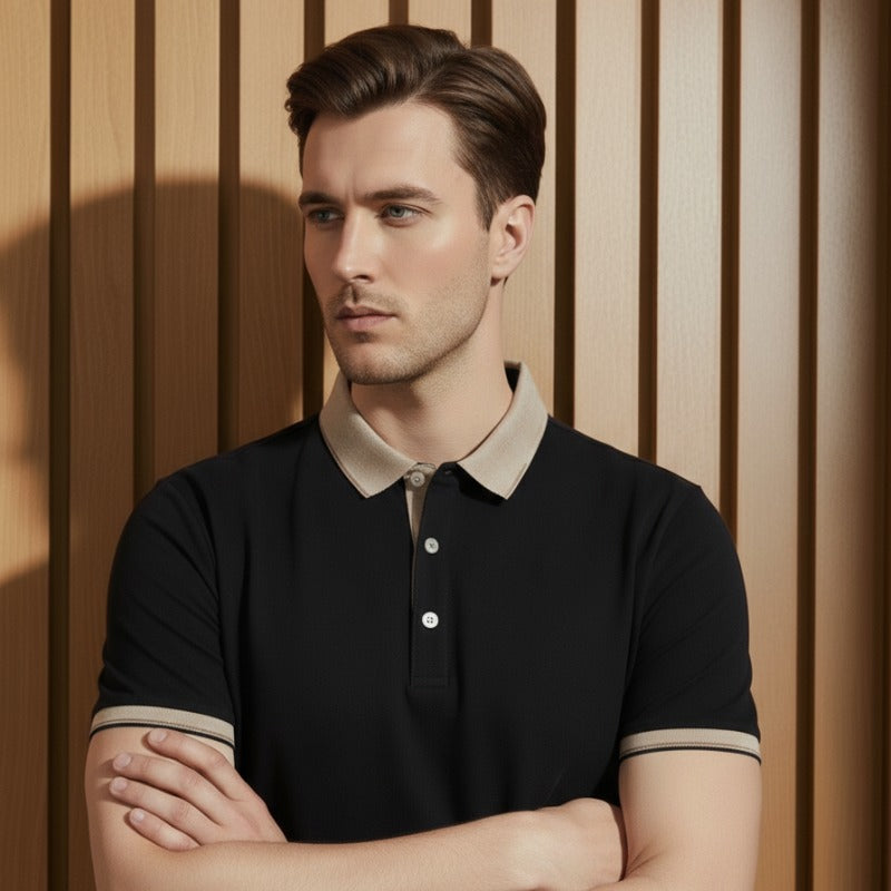 O'LYN EURO HALF SLEEVE POLO COTTON MEN TSHIRT