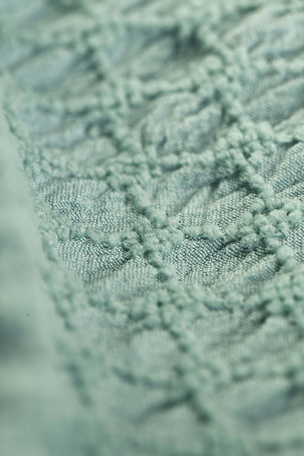 O'LYN SEA GREEN TEXTURED COTTON MEN'S SHIRT