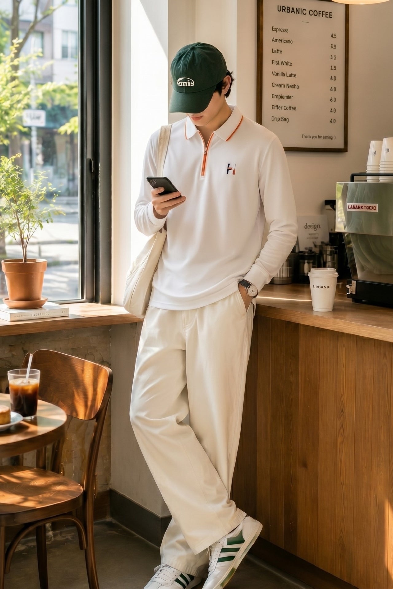 Dove Zipper Polo T
