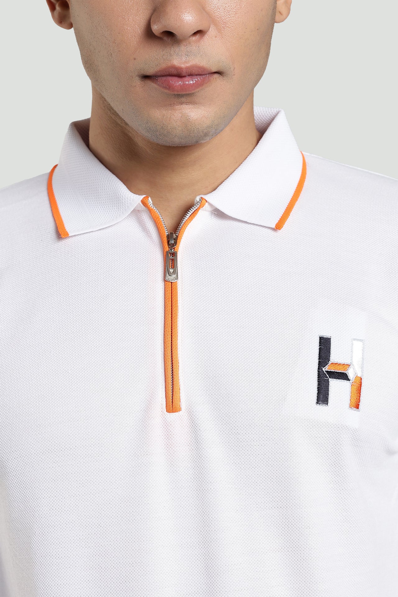 Dove Zipper Polo T