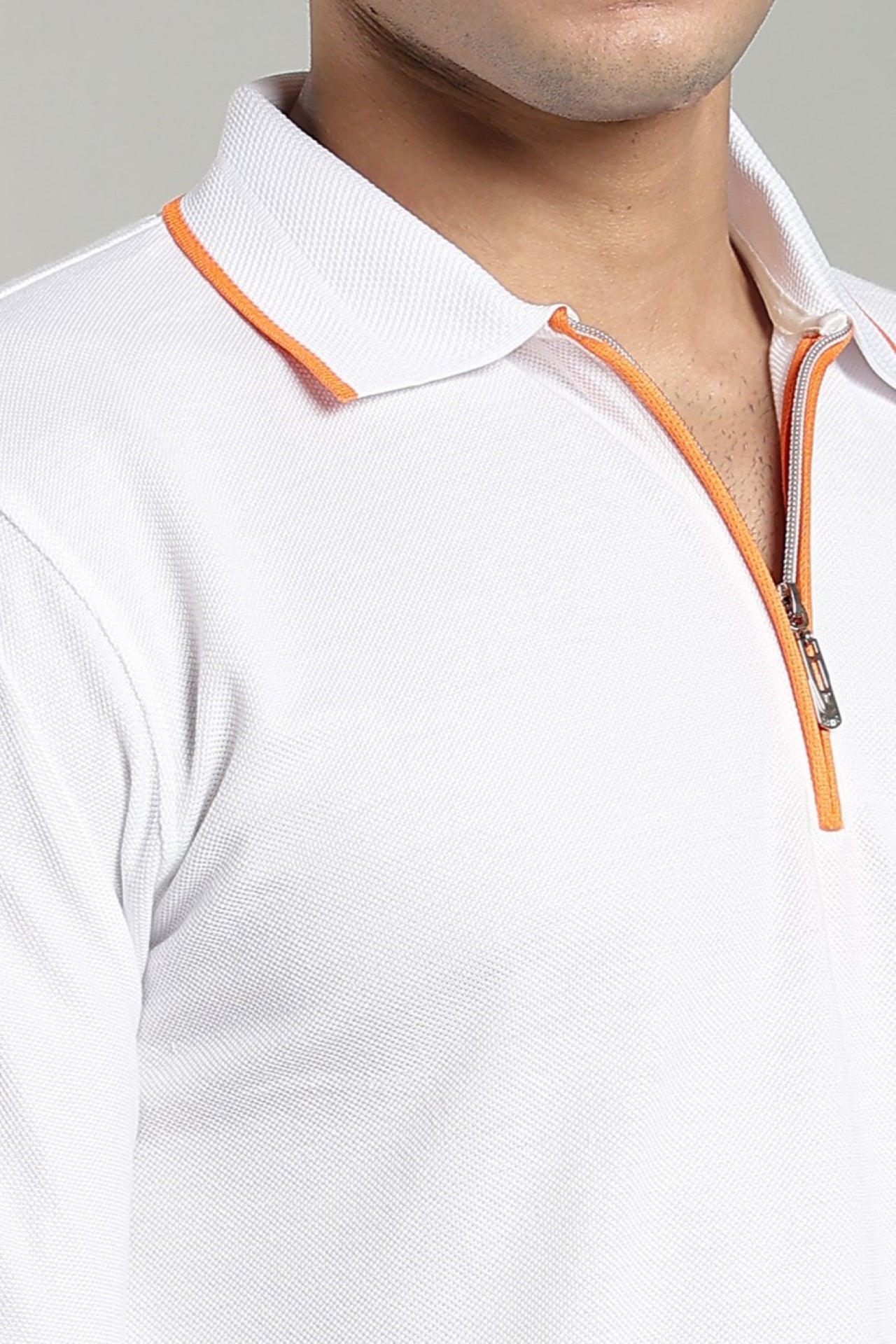 Dove Zipper Polo T