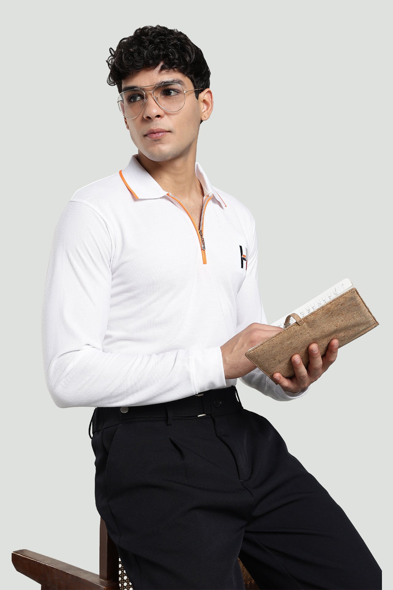 Dove Zipper Polo T