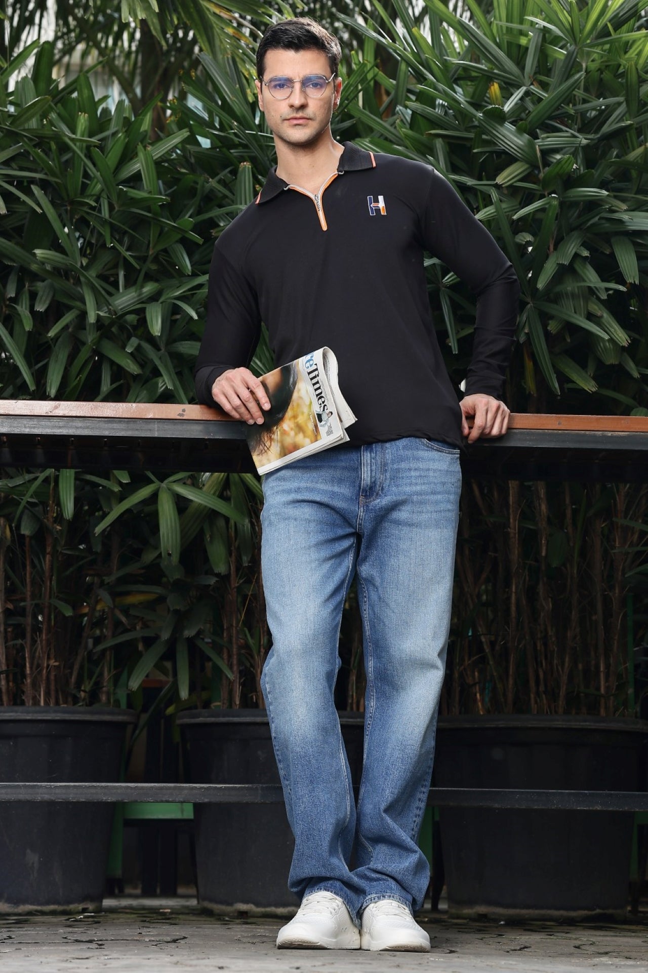Dove Zipper Polo T