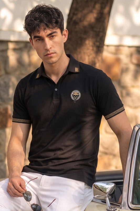 Pearl Embroidered Polo T