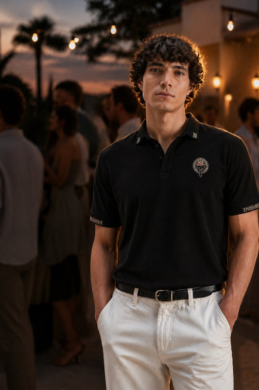 Pearl Embroidered Polo T