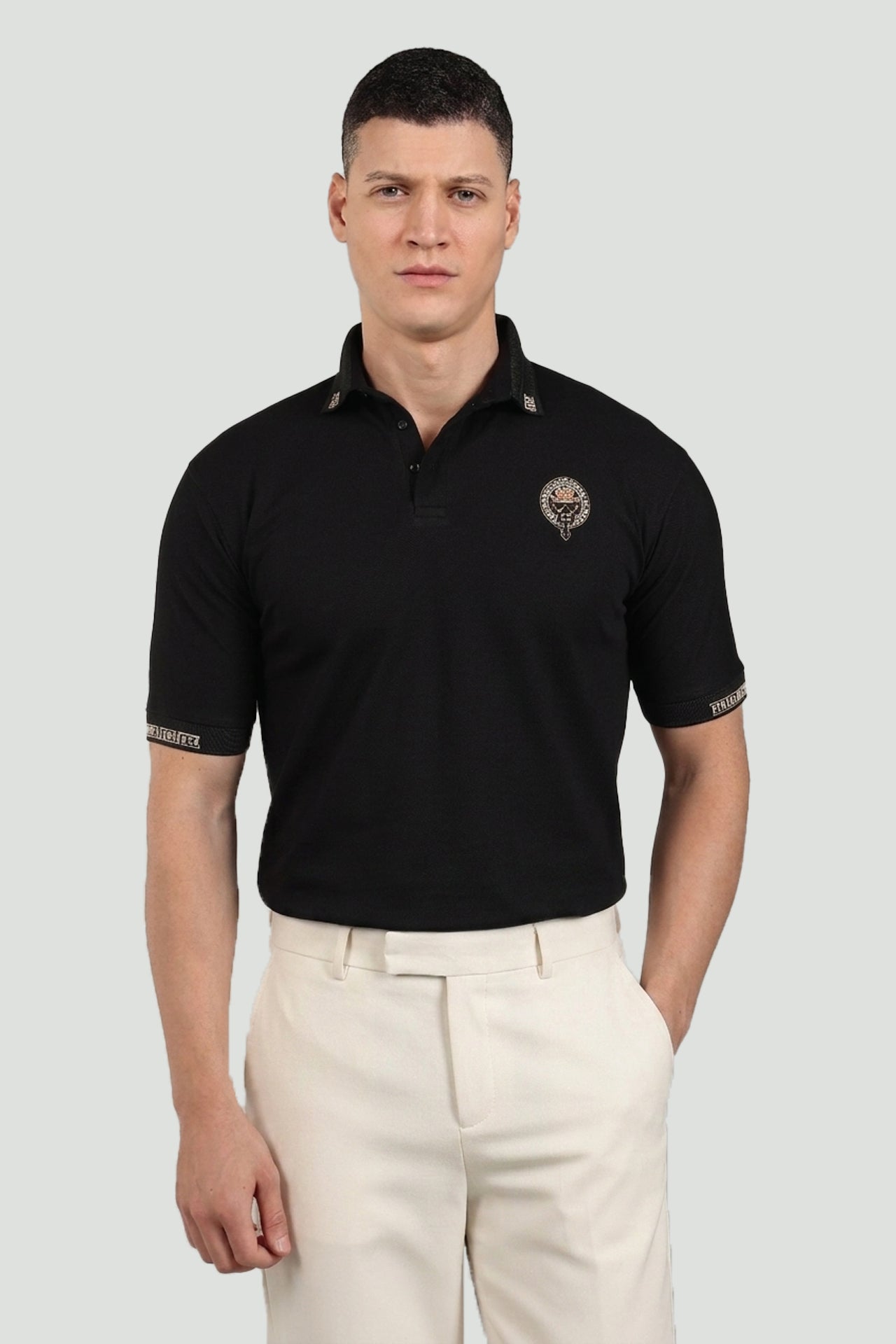 Pearl Embroidered Polo T