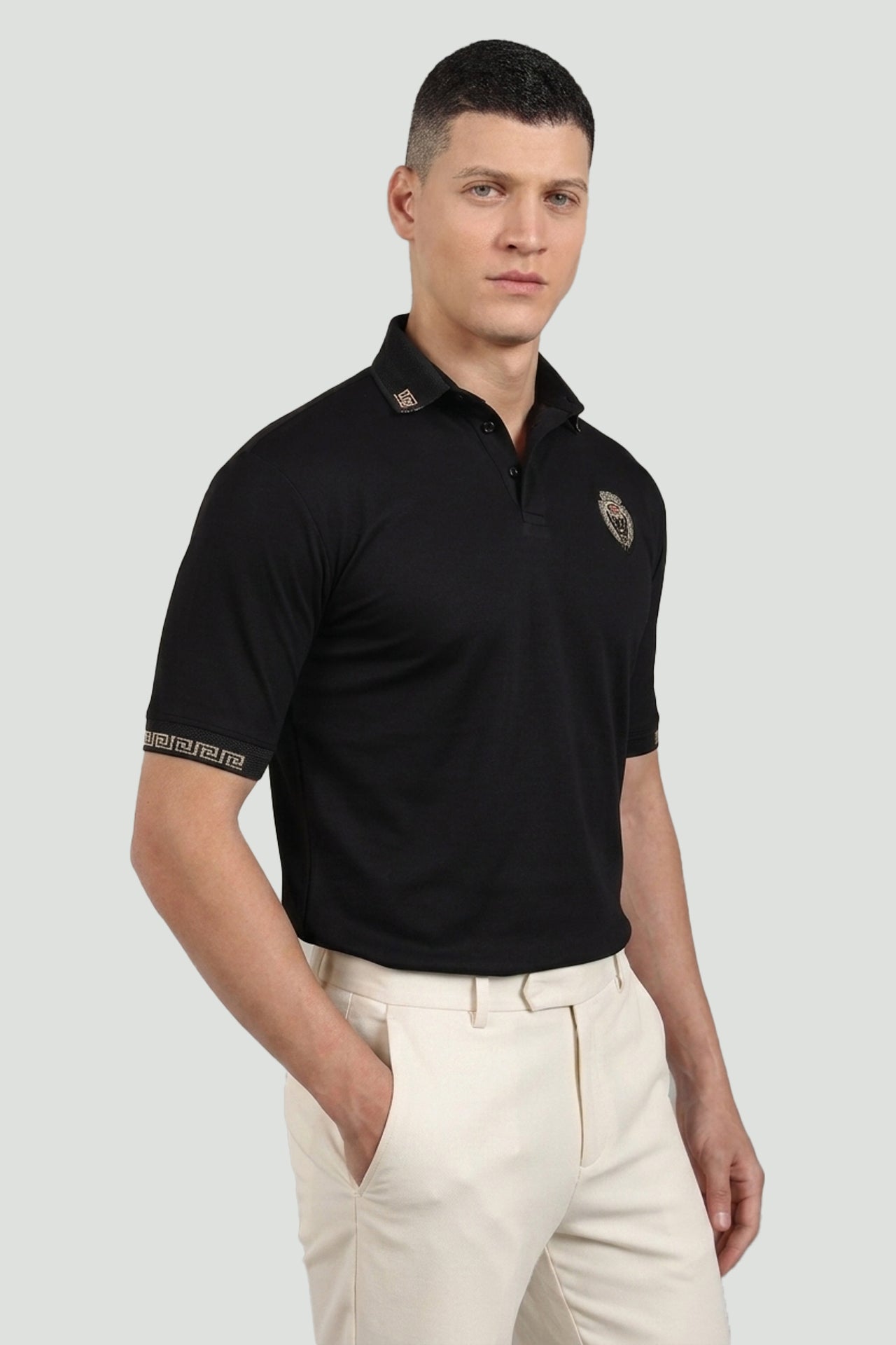 Pearl Embroidered Polo T