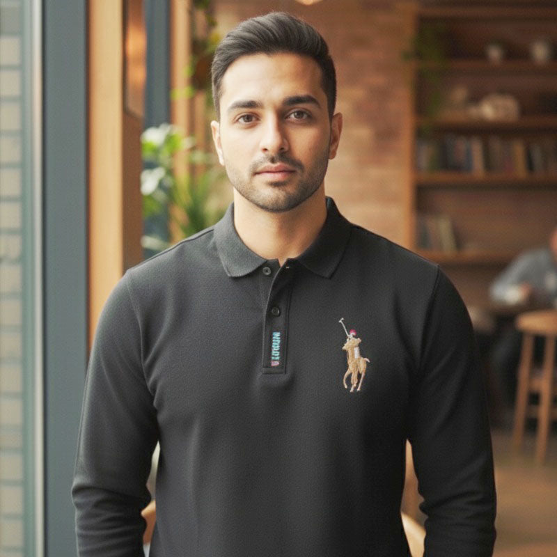 O'LYN USP FULL SLEEVE POLO COTTON MEN TSHIRT