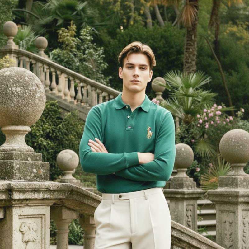O'LYN USP FULL SLEEVE POLO COTTON MEN TSHIRT
