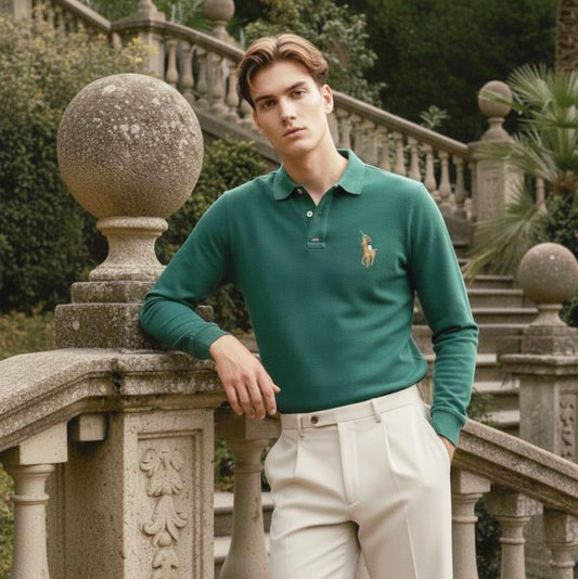 O'LYN USP FULL SLEEVE POLO COTTON MEN TSHIRT