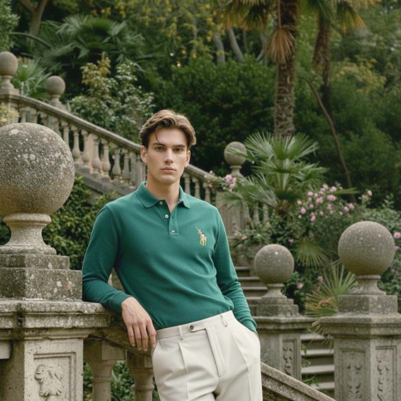 O'LYN USP FULL SLEEVE POLO COTTON MEN TSHIRT