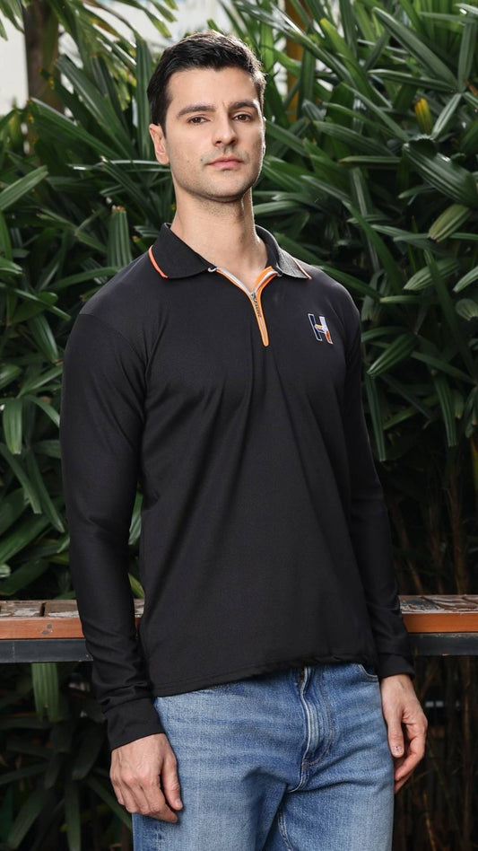 O'LYN DOVE FULL SLEEVE POLO COTTON MEN TSHIRT