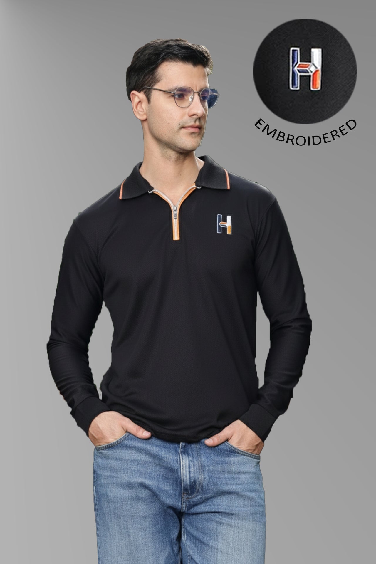 Dove Zipper Polo T