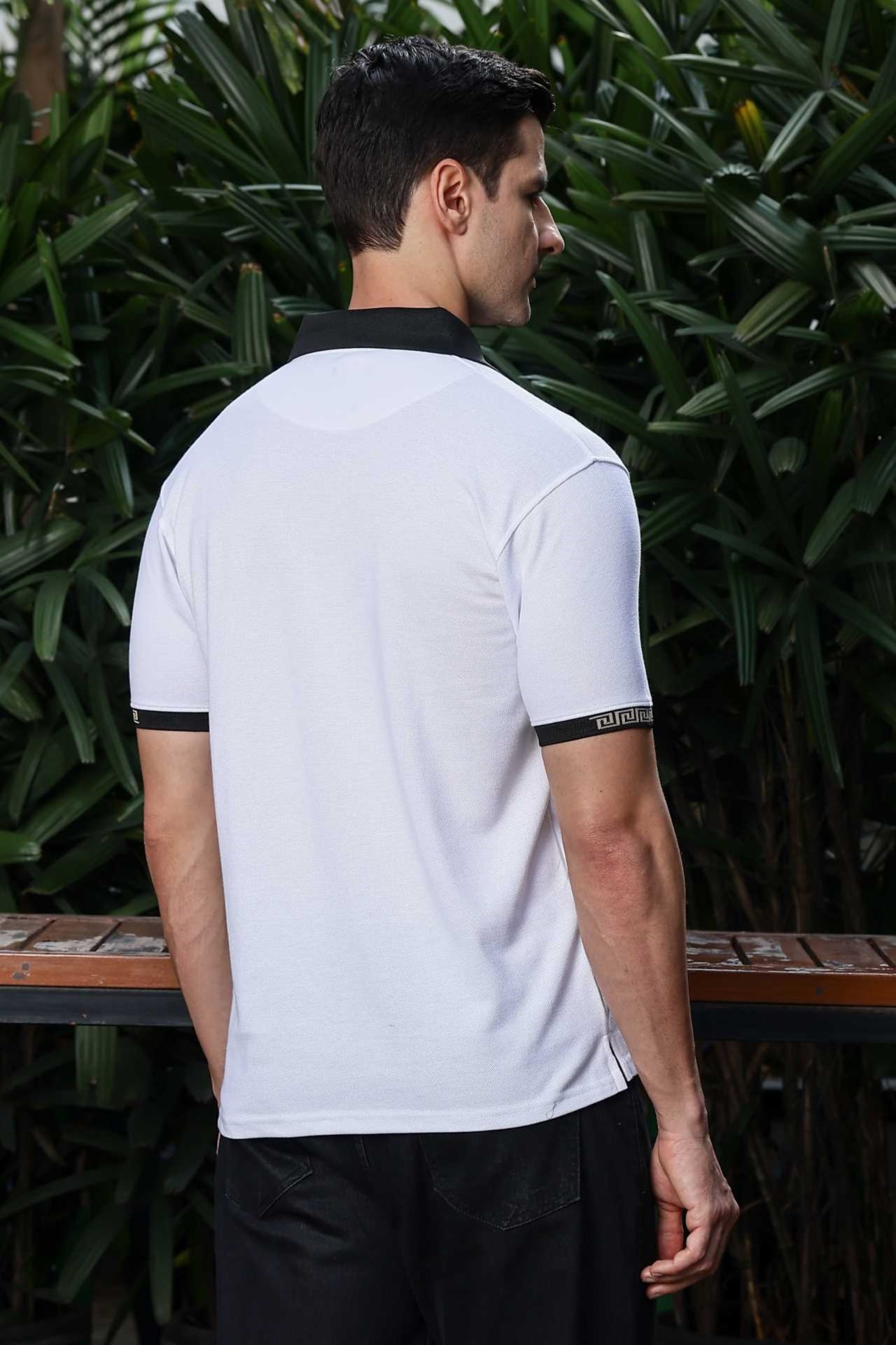 Pearl Embroidered Polo T