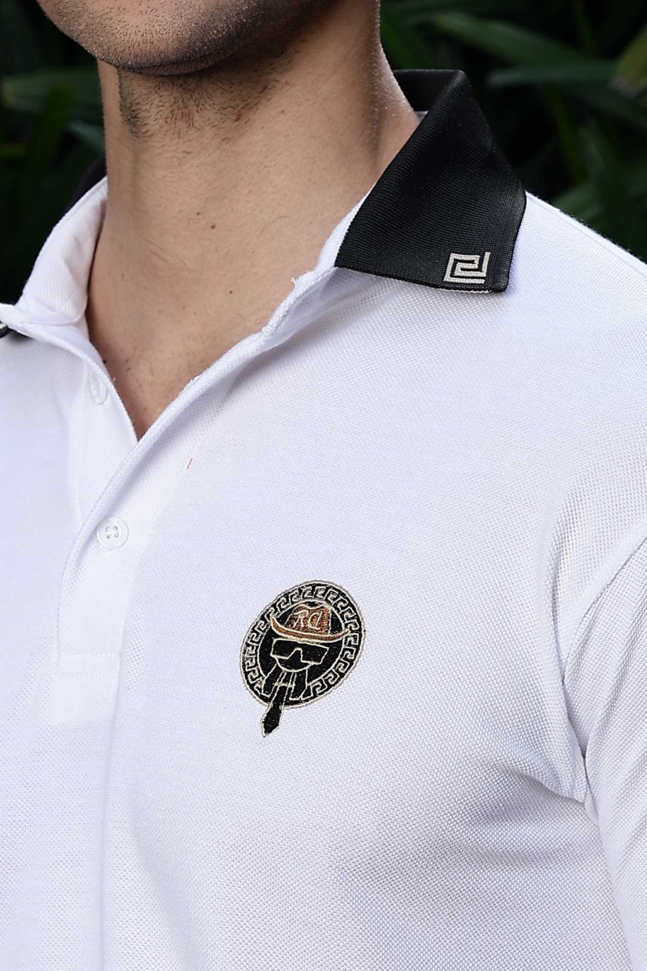 Pearl Embroidered Polo T