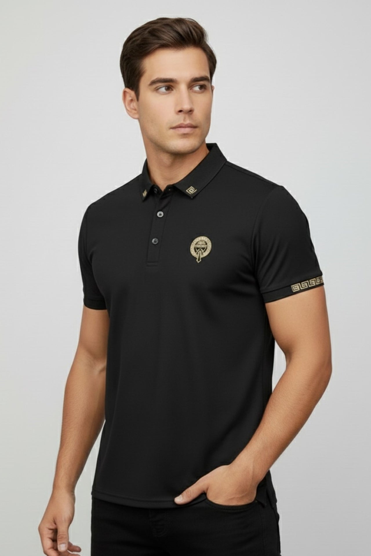Pearl Embroidered Polo T