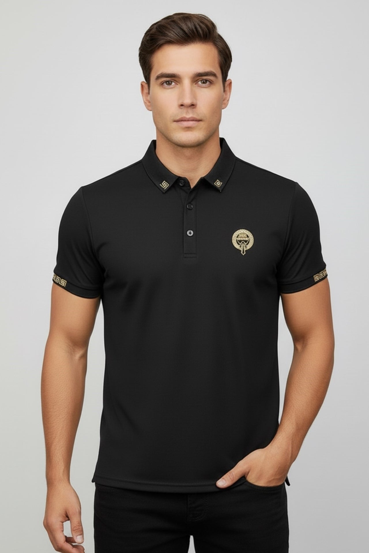 Pearl Embroidered Polo T