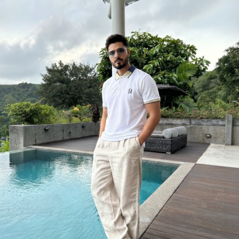 O'LYN CLOUD HALF SLEEVE POLO COTTON MEN TSHIRT