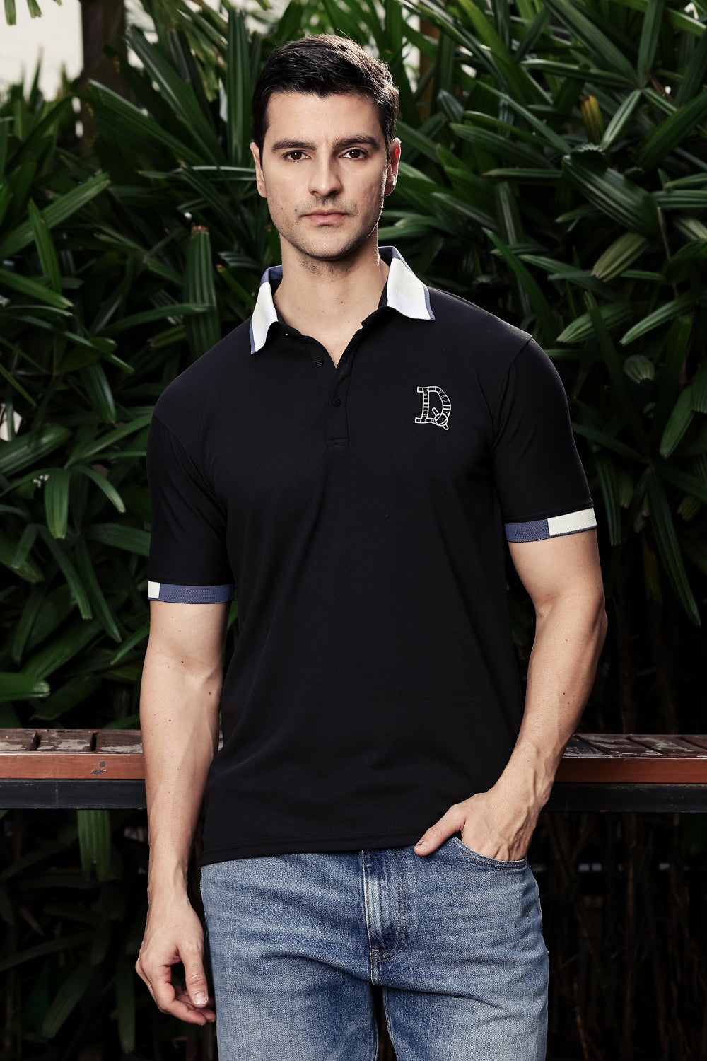 O'LYN CLOUD HALF SLEEVE POLO COTTON MEN TSHIRT