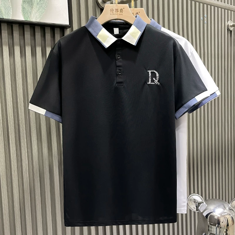 O'LYN PITCH BLACK POLO COTTON MEN T-SHIRT