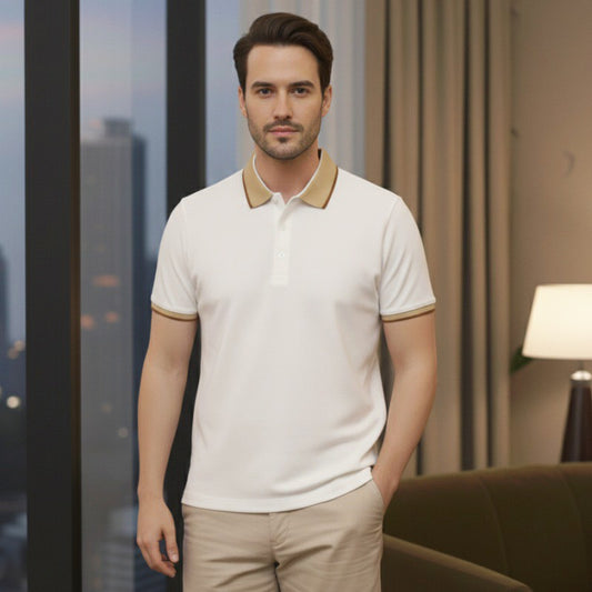 O'LYN EURO HALF SLEEVE POLO COTTON MEN TSHIRT