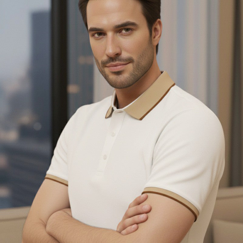O'LYN EURO HALF SLEEVE POLO COTTON MEN TSHIRT