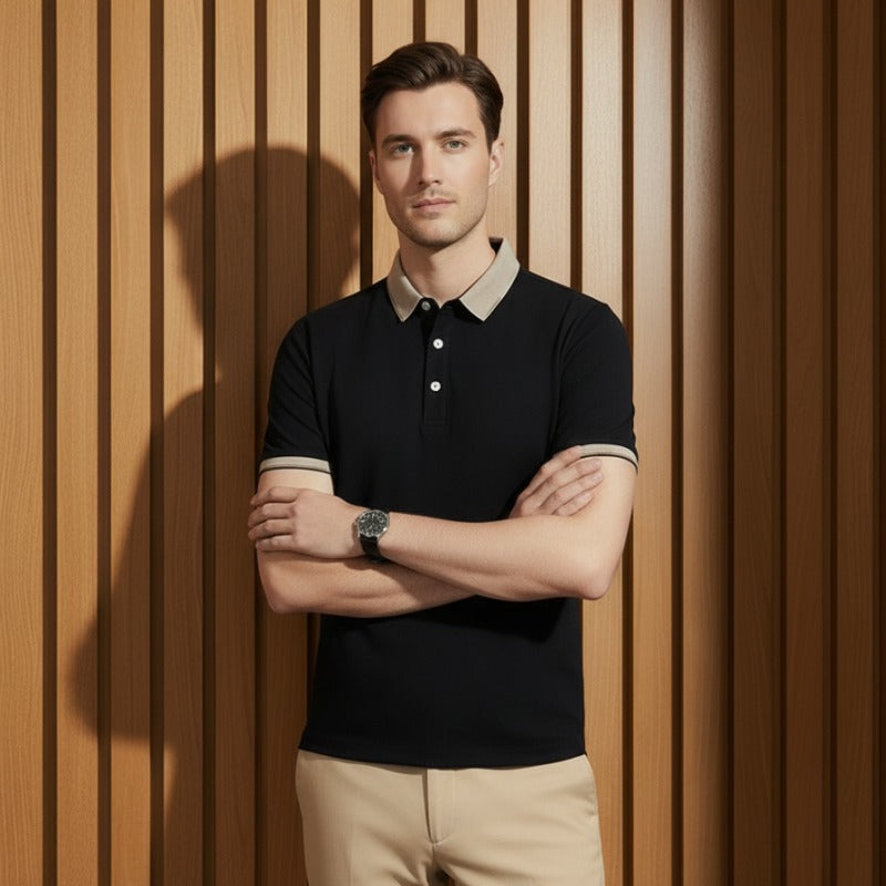 O'LYN EURO HALF SLEEVE POLO COTTON MEN TSHIRT