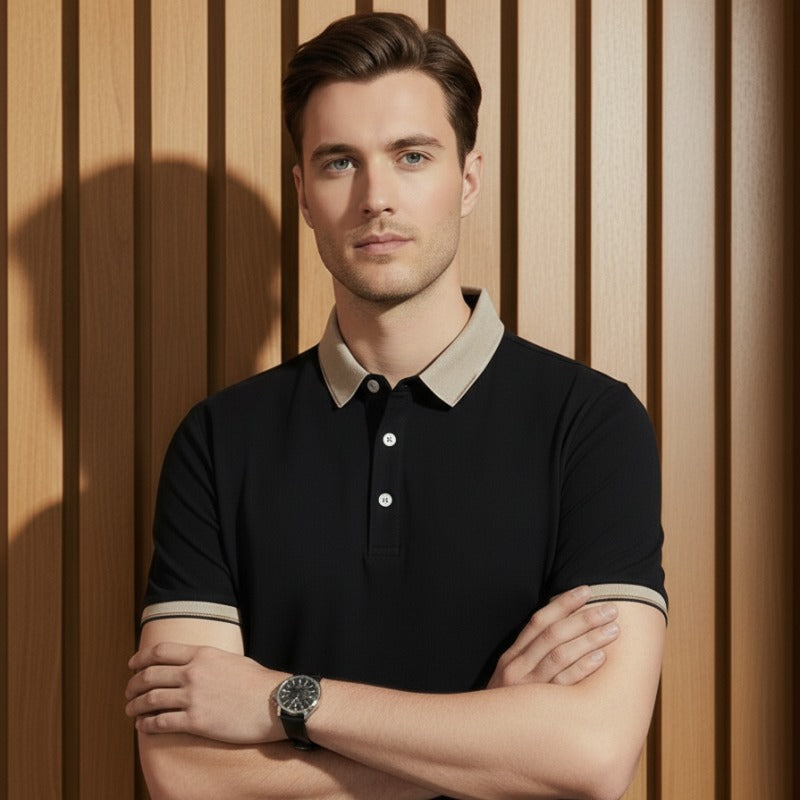 O'LYN EURO HALF SLEEVE POLO COTTON MEN TSHIRT