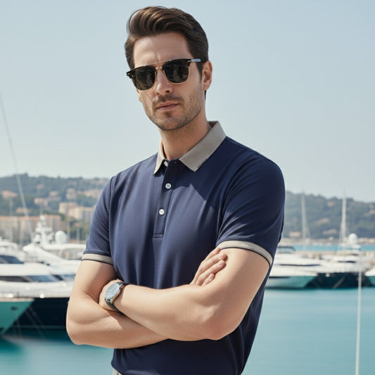 O'LYN EURO HALF SLEEVE POLO COTTON MEN TSHIRT