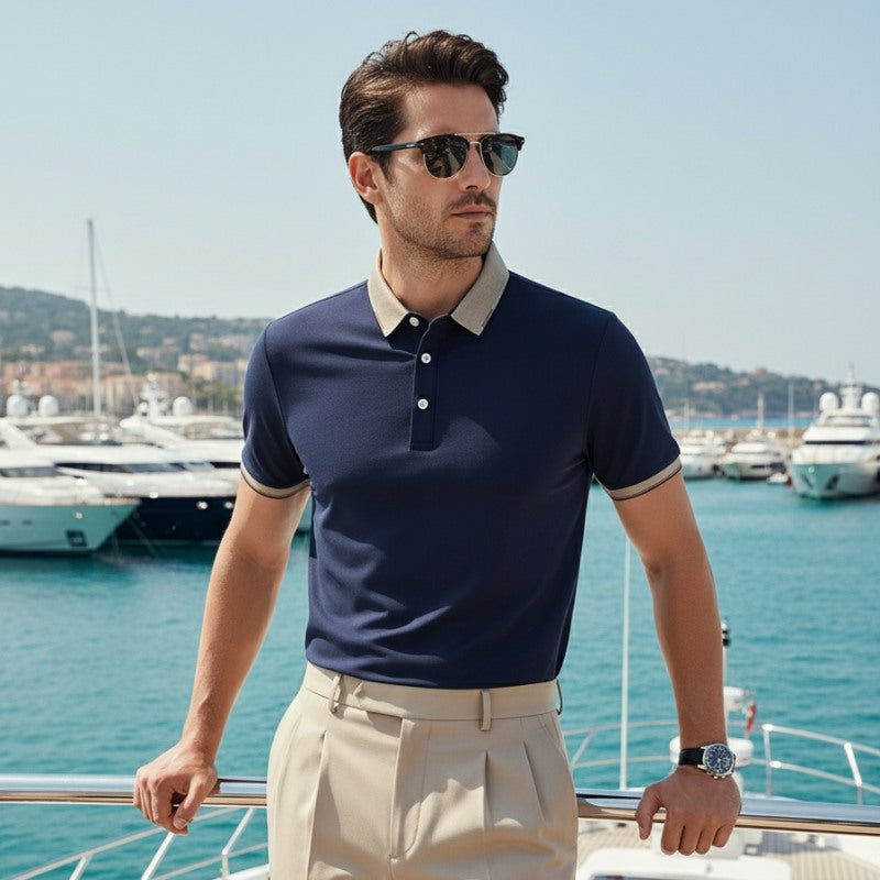 O'LYN EURO HALF SLEEVE POLO COTTON MEN TSHIRT
