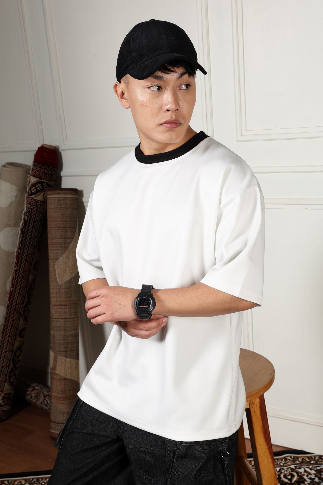 Pluto Neck Rib T-shirt