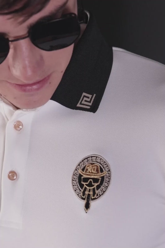 Pearl Embroidered Polo T